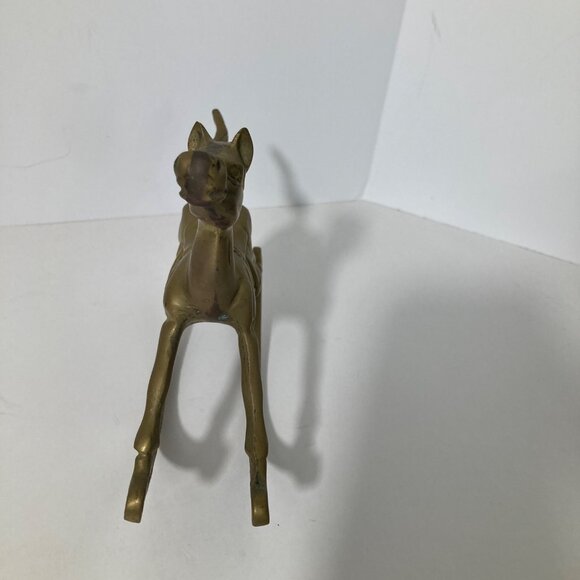 Vintage Brass Rocking Horse The Import Collection 5.5 x 8.5" - Picture 2 of 9